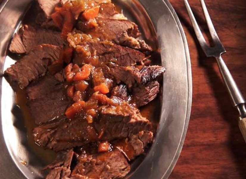 Beer-braised beef