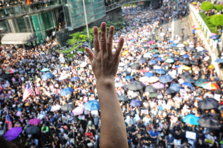 Hong Kong protesters appeal to Trump for help