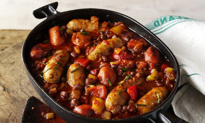 Sausage stew with butter beans