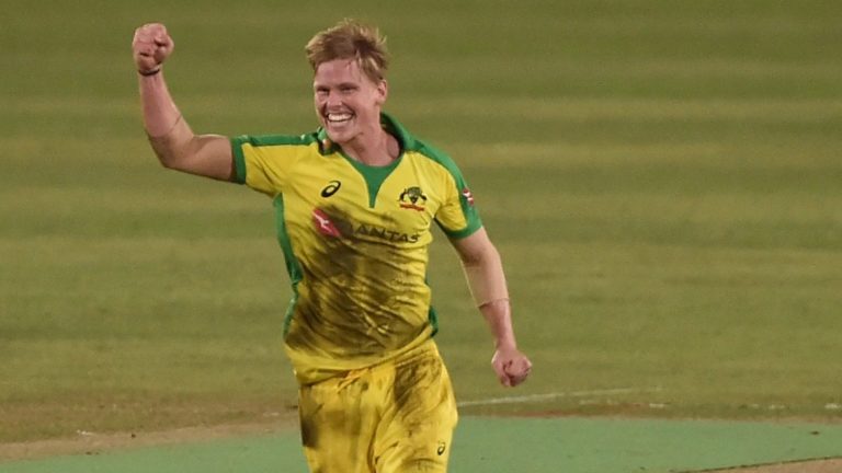 Australian bowler Nathan Ellis takes hat-trick on debut against Bangladesh