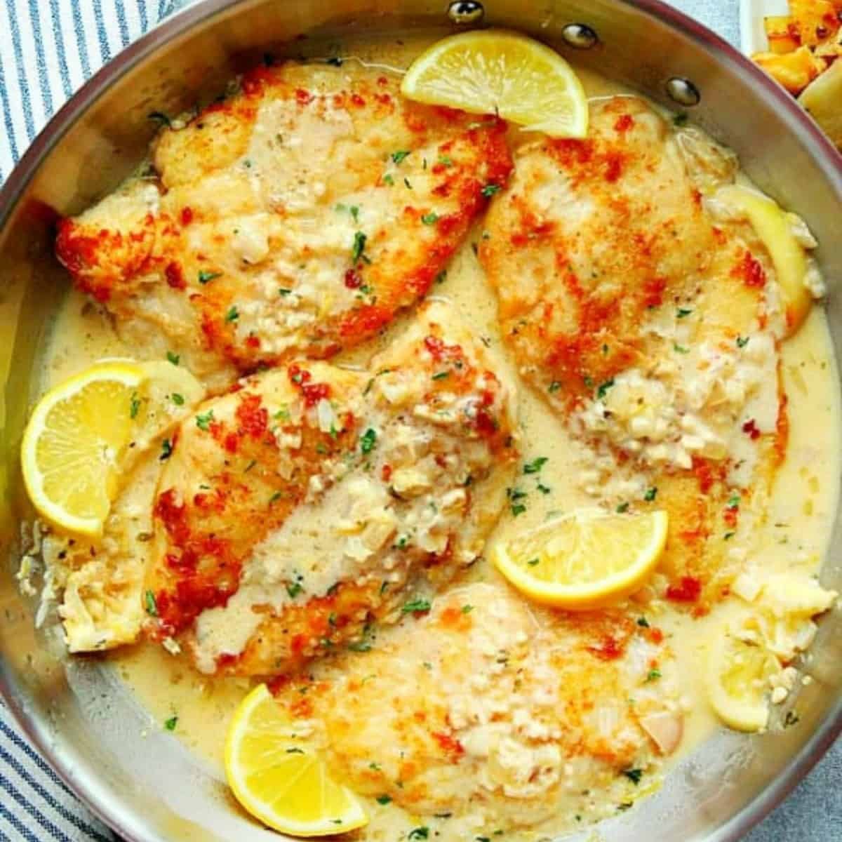 Juicy lemon and garlic chicken recipe