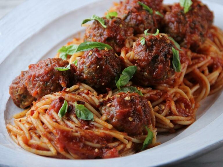 Spaghetti and Turkey Meatballs