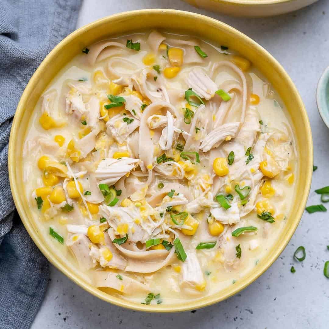Creamy chicken and corn soup recipe