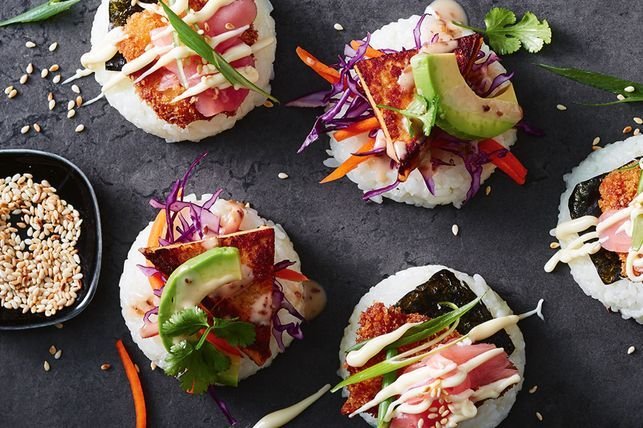 Vegetarian open sushi recipe