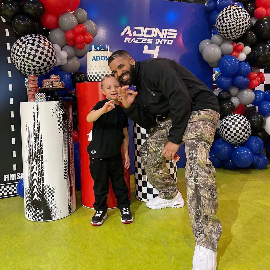 Drake and his son Adonis