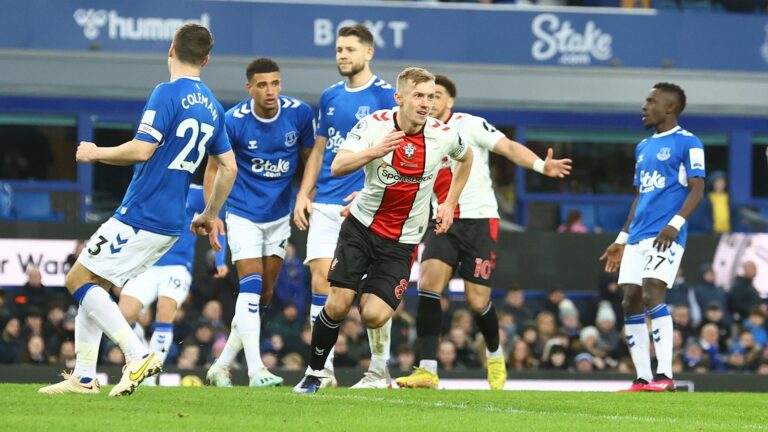 Everton 1 - 2 Southampton