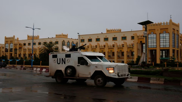 U.N. vehicle patrols