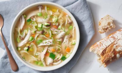 Roast chicken noodle soup recipe